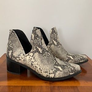 Blondo Snakeskin Booties